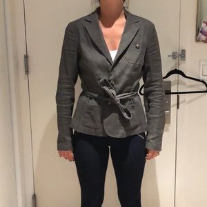 Theory jacket in military green / gray